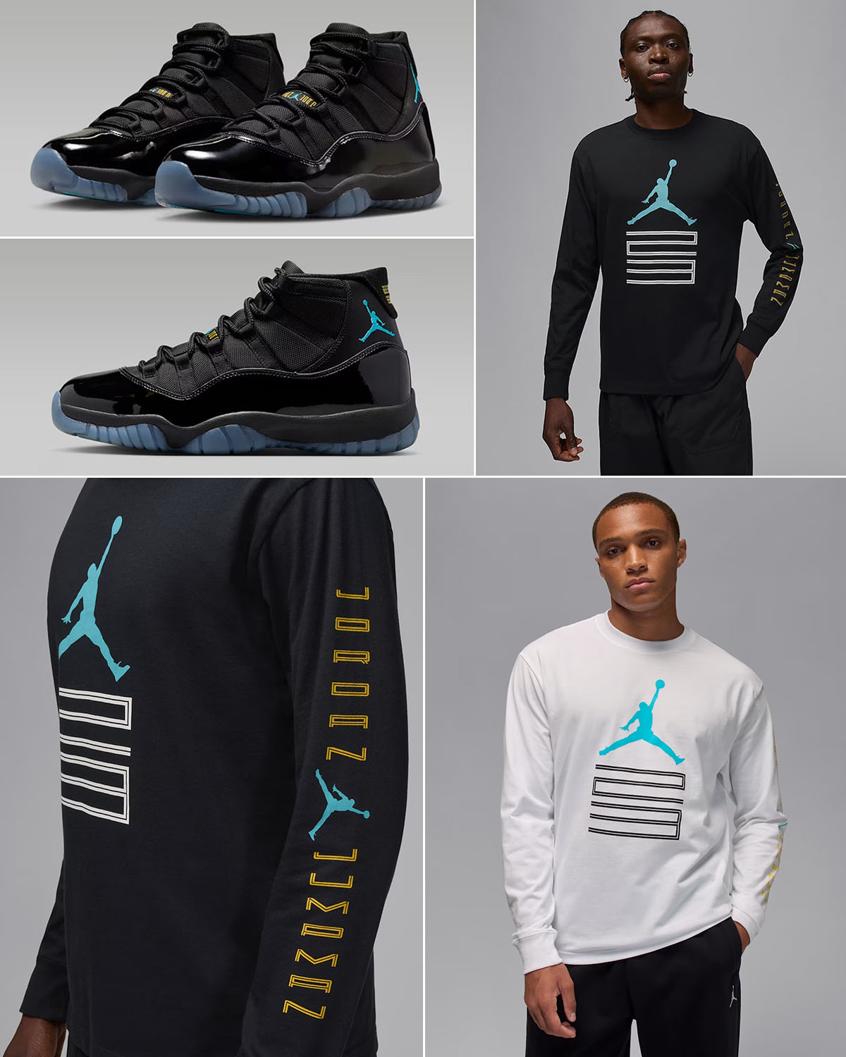 Air Jordan 11 Gamma Blue 2025 Long Sleeve T Shirt