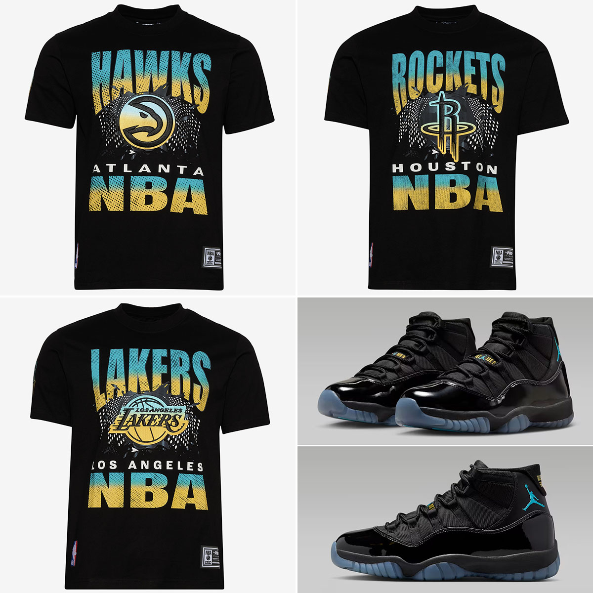 Air Jordan 11 Gamma Blue 2025 Pro Standard NBA Team T Shirts