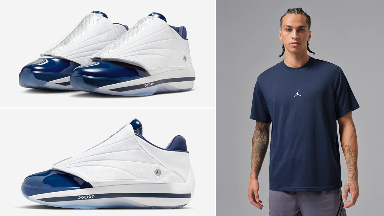 Air Jordan 4016 Midnight Navy Shoes and Shirt