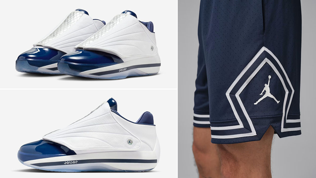 Air Jordan 4016 Midnight Navy Shoes and Shorts