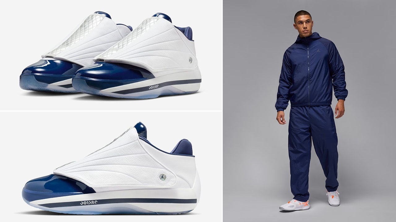 Air Jordan 4016 Midnight Navy Shoes x Jordan Sport Classic Jacket and Pants Outfit