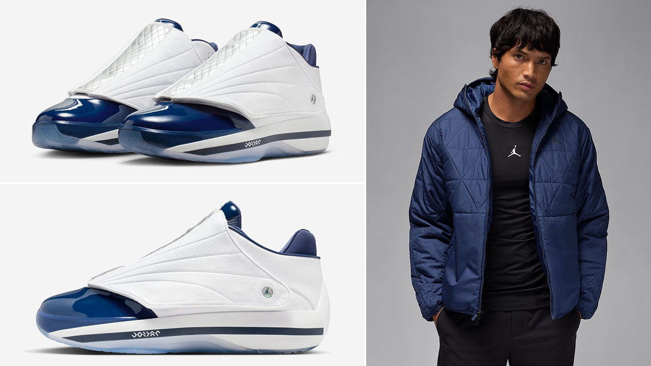 Air Jordan 4016 Midnight Navy Shoes x Jordan Sport Therma Fit Jacket