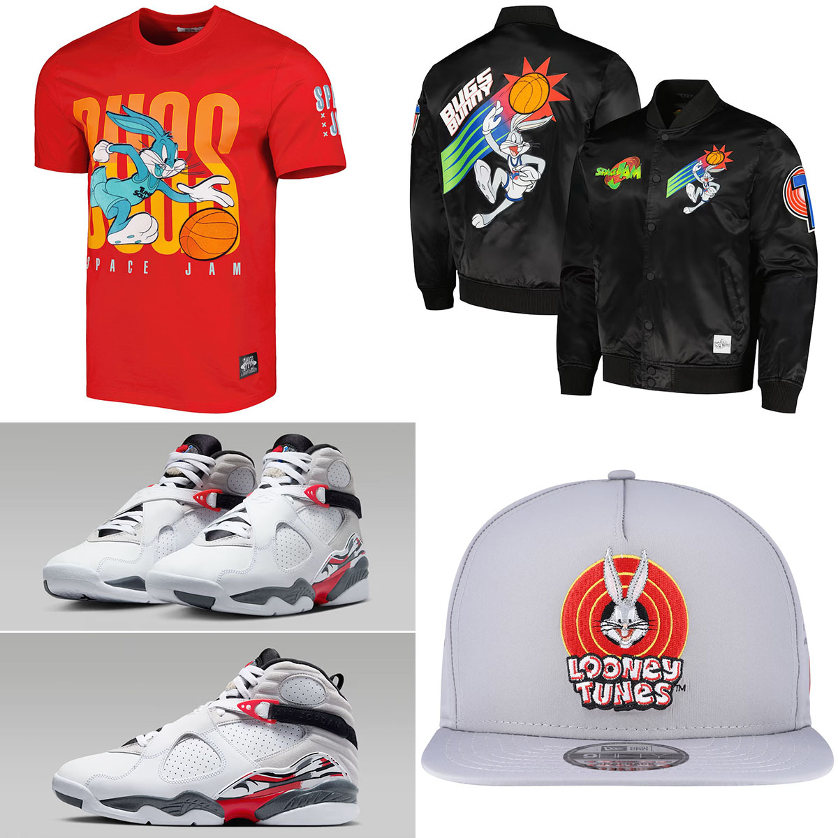 Air Jordan 8 Bugs Bunny 2025 Apparel Hats Outfits