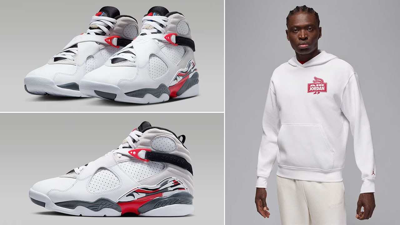 Air Jordan 8 Bugs Bunny 2025 Shoes and Hoodie
