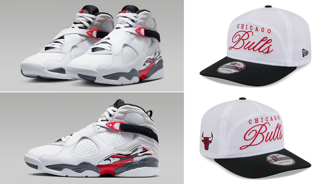 Air Jordan 8 Bugs Bunny 2025 x Chicago Bulls New Era 2025 NBA Draft On-Stage Nylon 19TWENTY Adjustable Hat