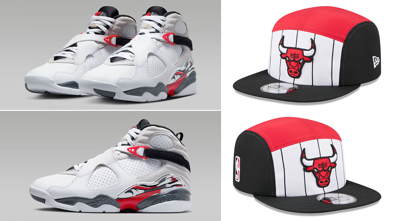 Air Jordan 8 Bugs Bunny 2025 x Chicago Bulls New Era 2025 NBA Tip Off Camper Adjustable Hat
