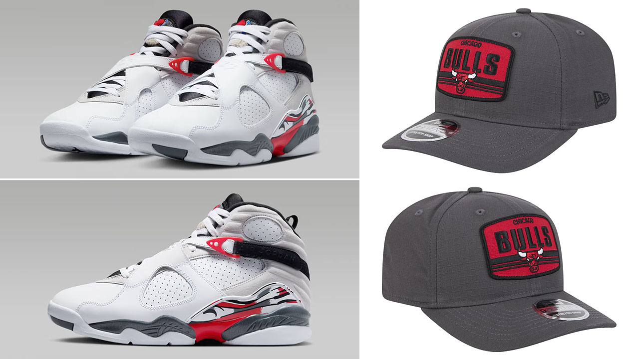 Air Jordan 8 Bugs Bunny 2025 x Chicago Bulls New Era Team Elevated Patch 9SEVENTY Adjustable Hat