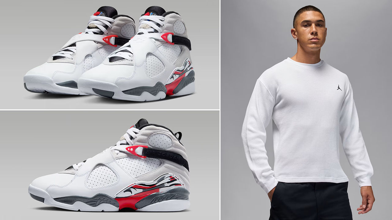 Air Jordan 8 Bugs Bunny 2025 x Jordan Flight Mountainside Long Sleeve Waffle Top