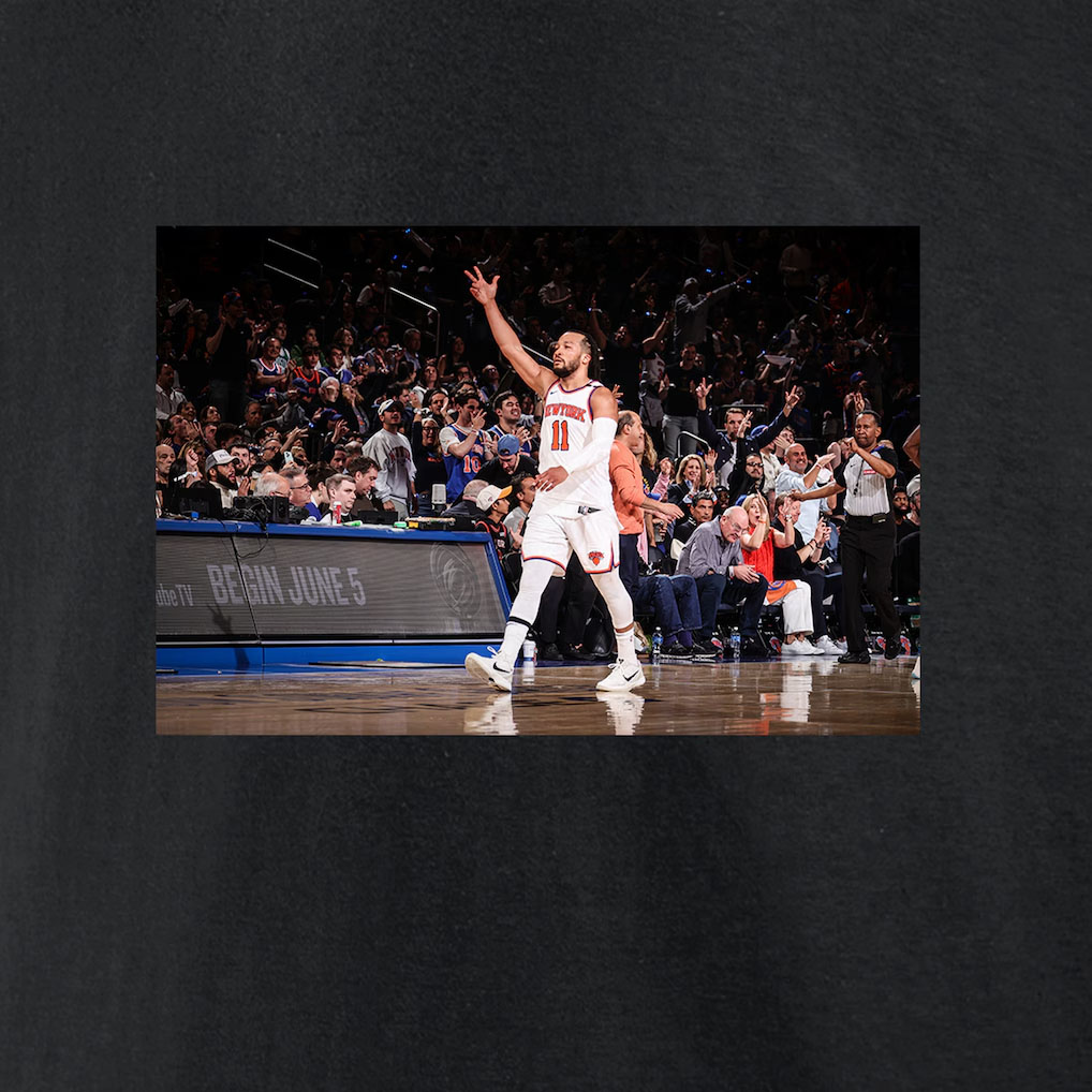 Jalen Brunson New York Knicks Game Frames T Shirt 1