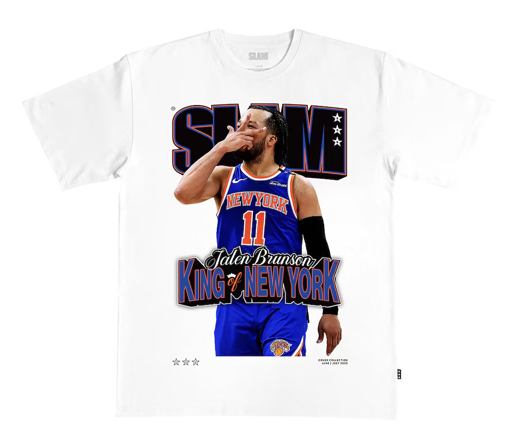 Jalen Brunson New York Knicks SLAM Unisex King of New York Cover T Shirt