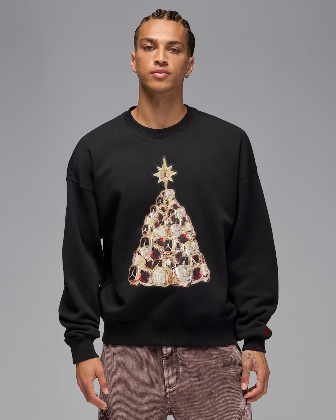 Jordan-Brooklyn-Fleece-Mens-Holiday-Tree-2025-Crew-Neck-Sweatshirt-Black-Gold-1