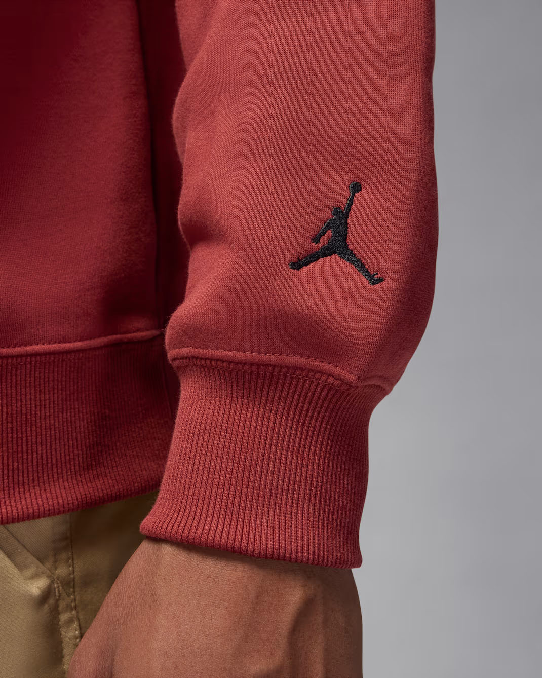 Jordan-Brooklyn-Fleece-Mens-Holiday-Tree-2025-Crew-Neck-Sweatshirt-Redstone-3
