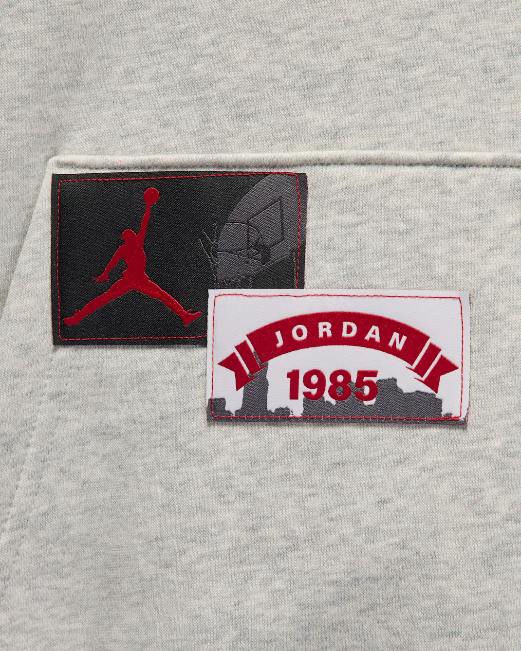 Jordan Brooklyn Mens Oversized Pullover Hoodie Grey Heather 3