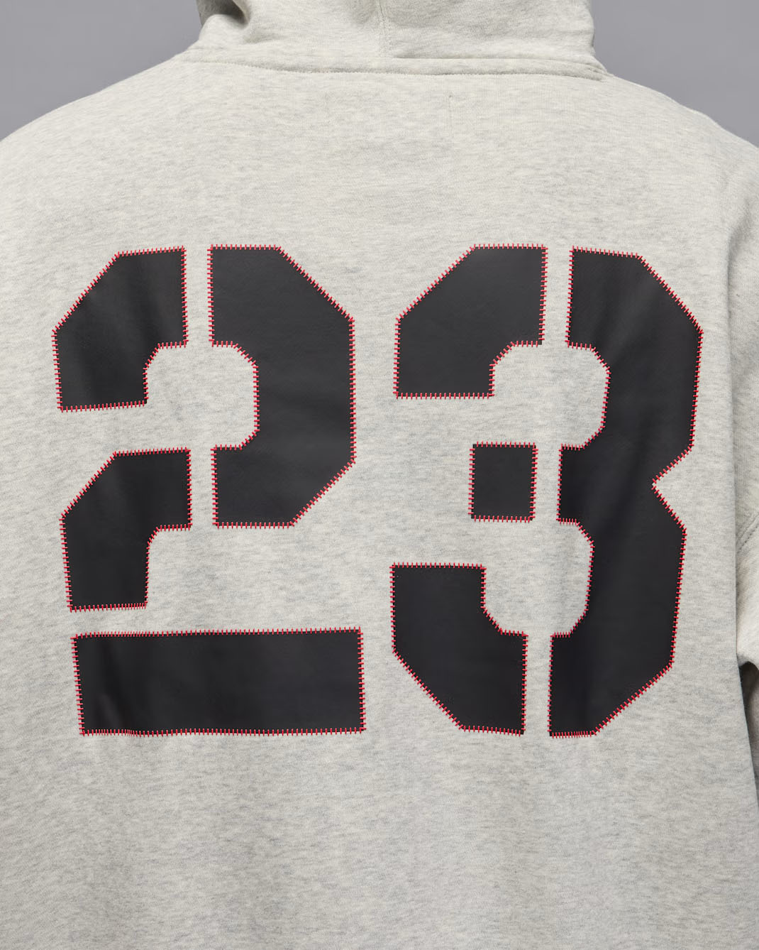 Jordan Brooklyn Mens Oversized Pullover Hoodie Grey Heather 4