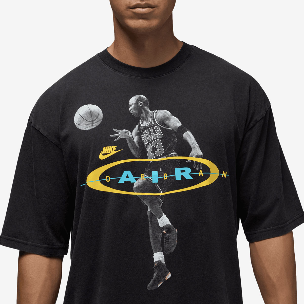 Jordan Brooklyn Surface 2 Air T Shirt Black Gamma Blue 3