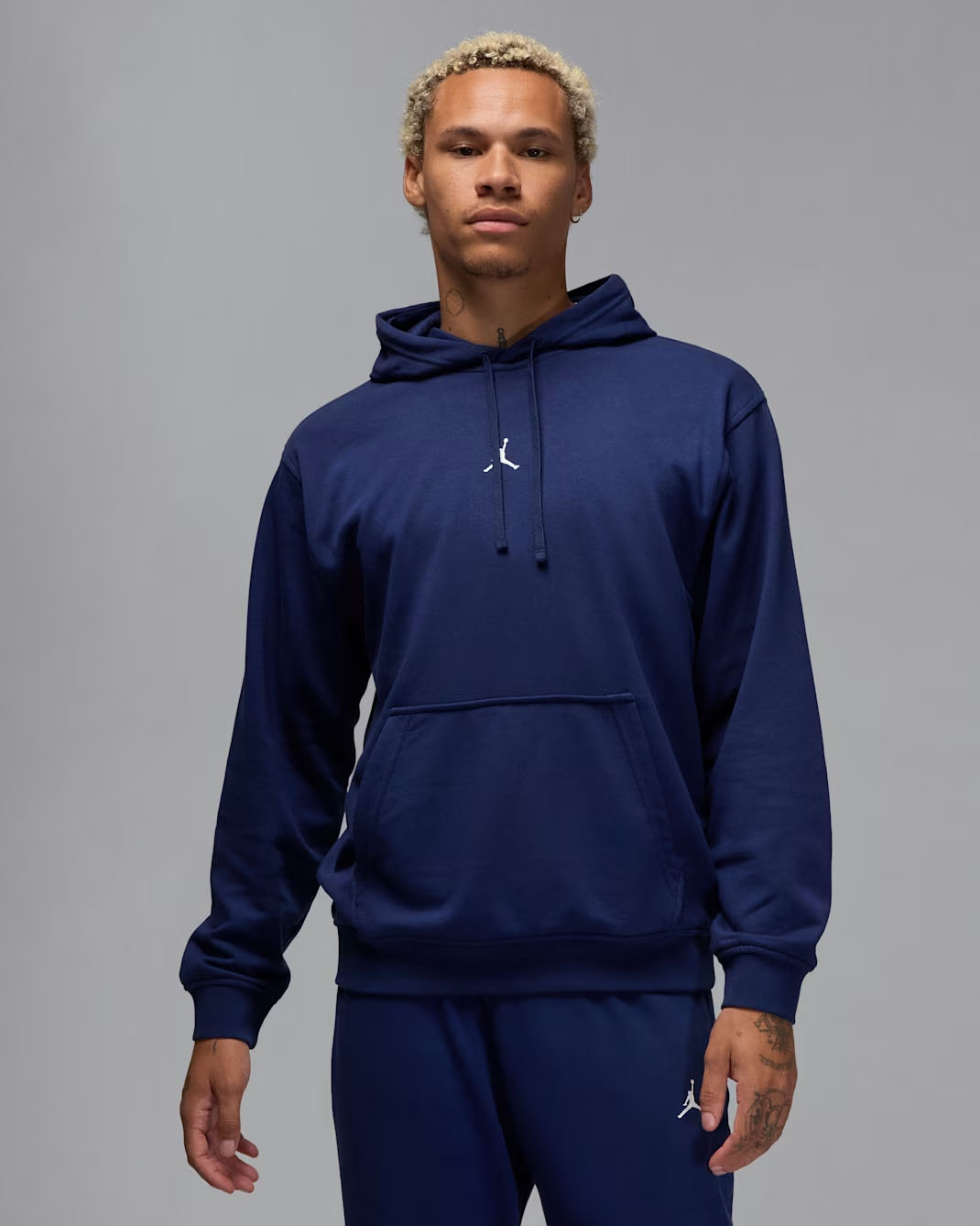 Jordan Sport Crossover Mens Dri FIT Pullover Hoodie Midnight Navy