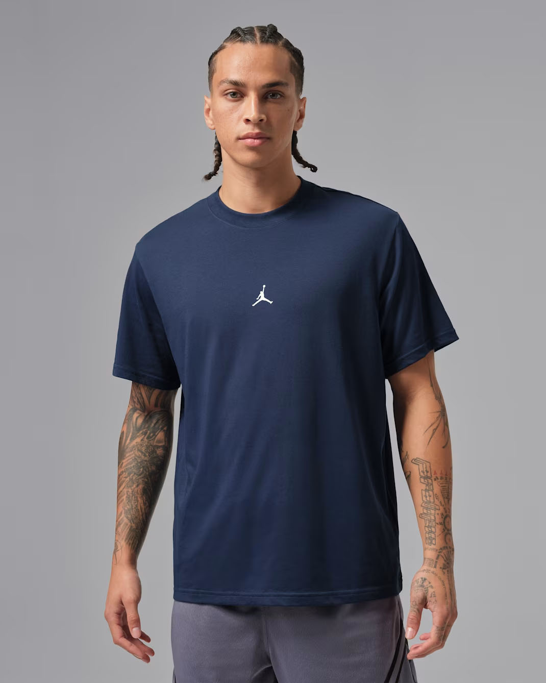 Jordan Sport Mens Dri-FIT Jumpman T Shirt Midnight Navy