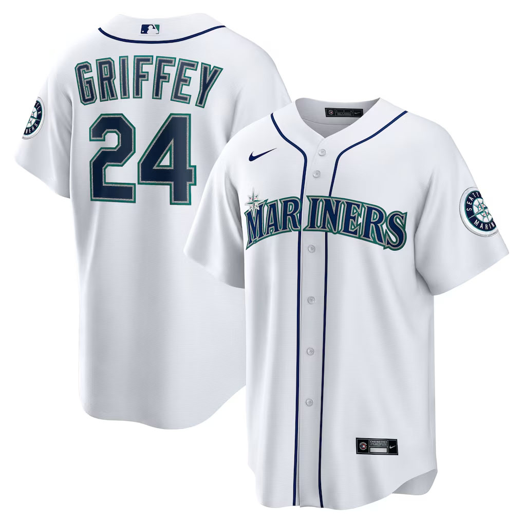 Ken Griffey Jr Seattle Mariners Nike Home Replica Jersey White