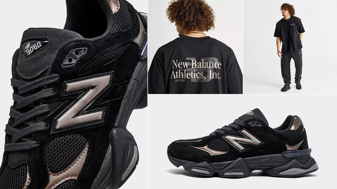 New Balance 9060 Black Copper Mens Sneakers Clothing Outfits