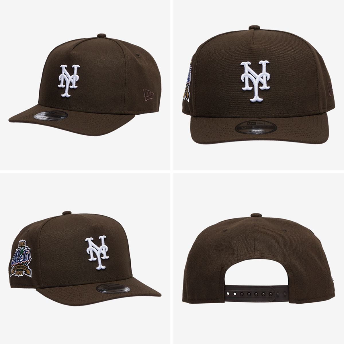 New-Era-New-York-Mets-9FIFTY-A-Frame-Brown-Snapback-Hat