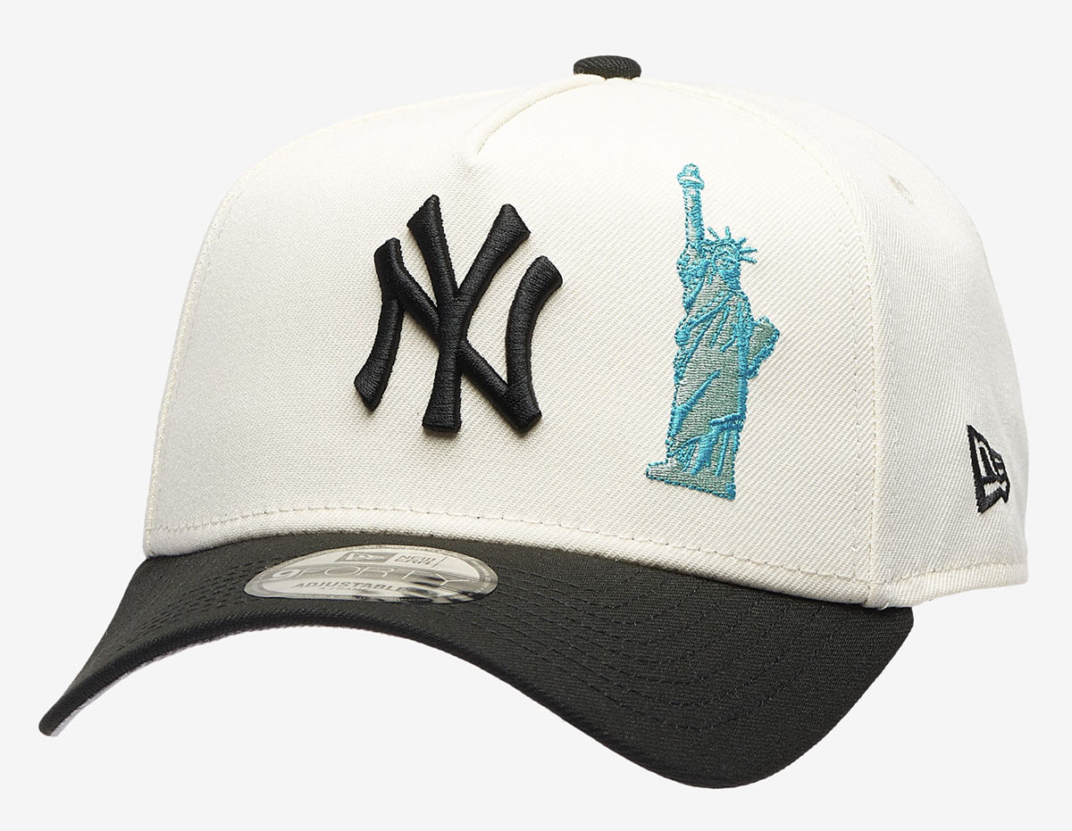New Era New York Yankees Statue of Liberty 9FORTY A Frame Hat Snapback Cap Silver Black