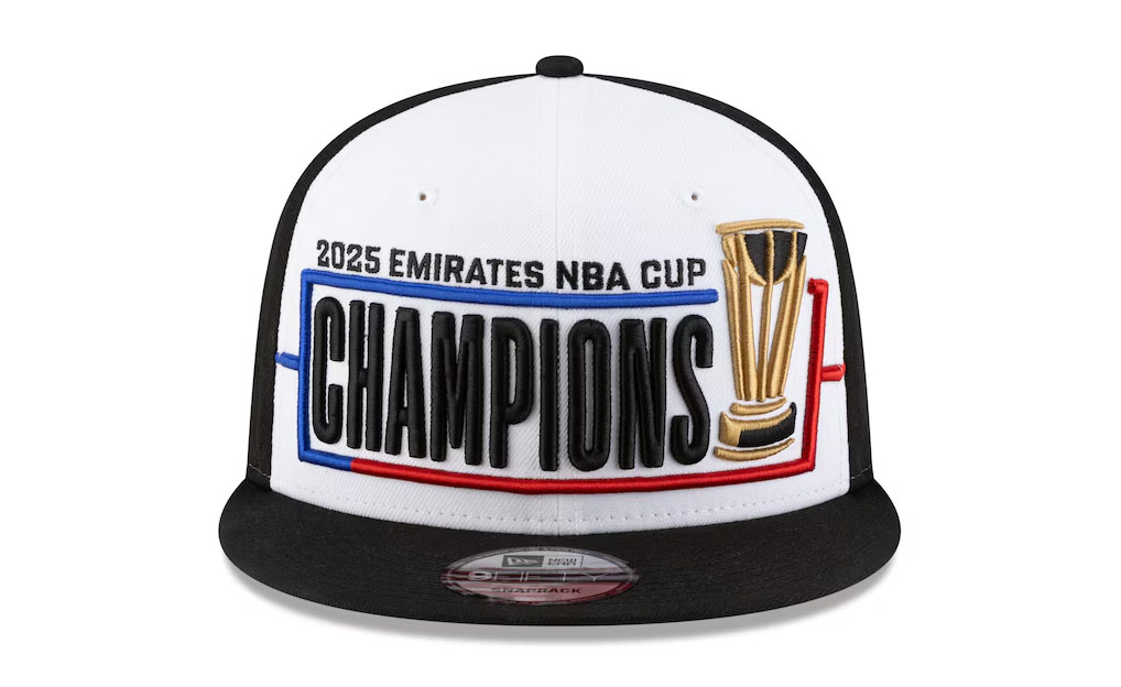 New York Knicks New Era 2025 NBA Cup Champions Locker Room 9FIFTY Snapback Hat 3