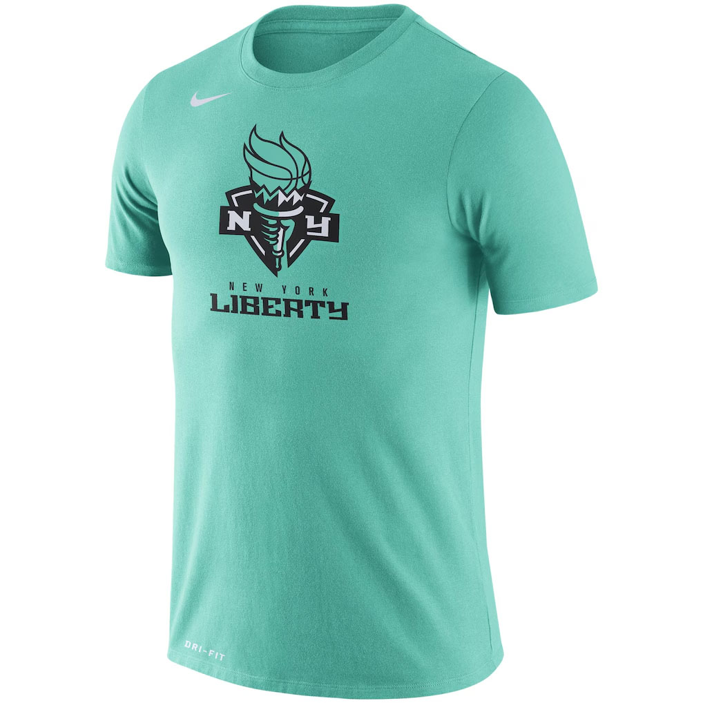 New York Liberty WNBA Nike Logo Mint T Shirt