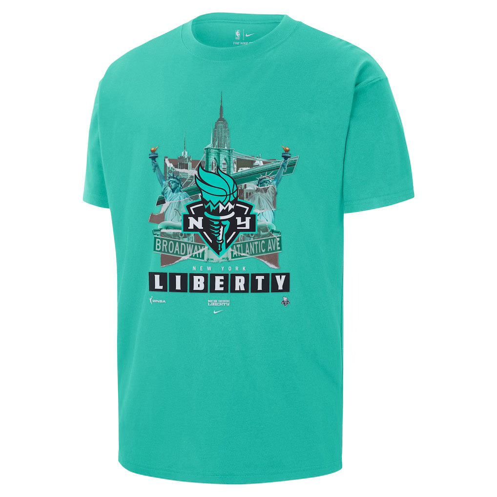 New York Liberty WNBA Nike Max90 Mint T Shirt