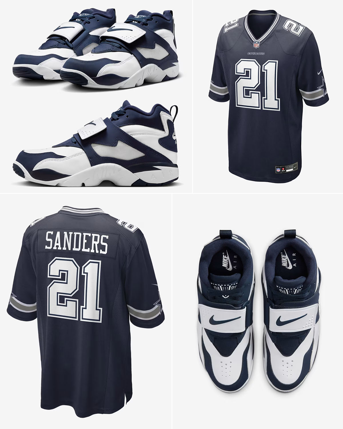 Nike Air Diamond Turf Cowboy x Deion Sanders Dallas Cowboys Nike Retired Jersey Outfit