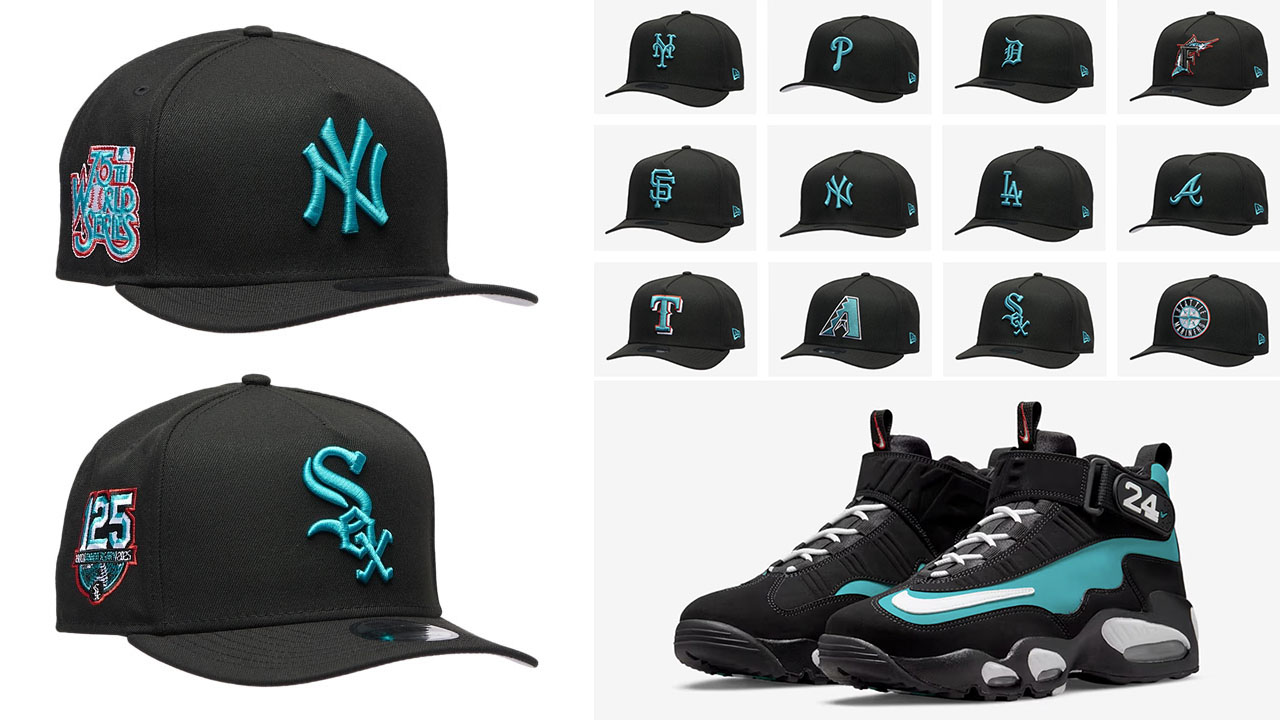 Nike Air Griffey Max 1 Freshwater 2025 Hats New Era MLB Snapback Caps