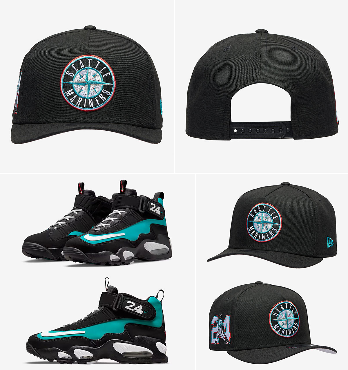 Nike Air Griffey Max 1 Freshwater 2025 New Era A Frame 59FIFTY Snapback Hat