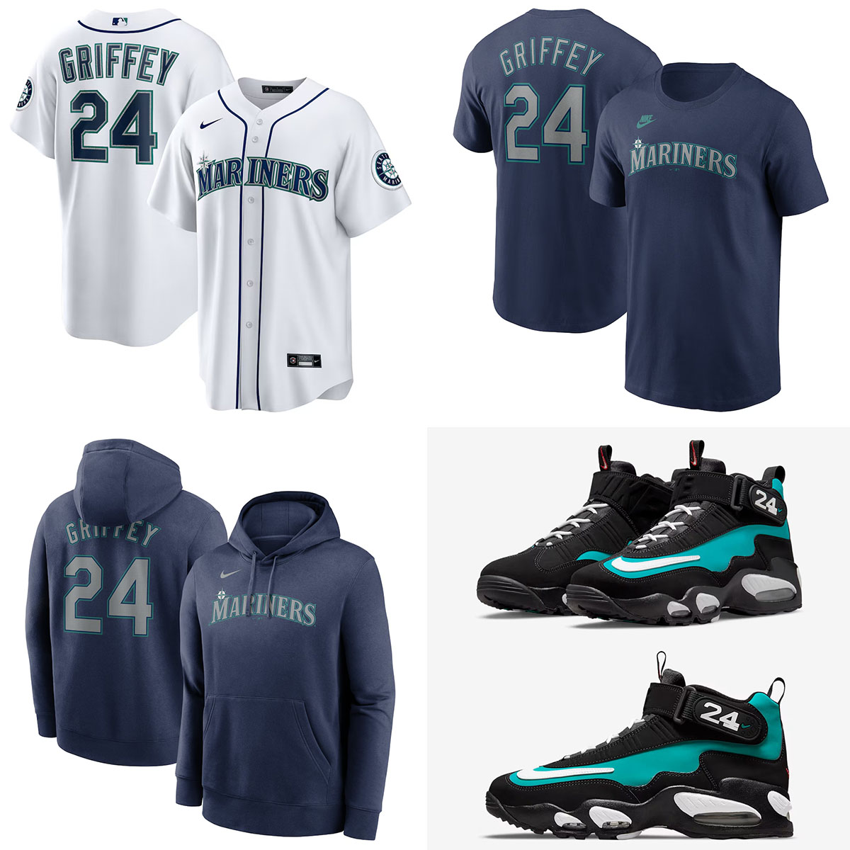 Nike Air Griffey Max 1 Freshwater 2025 Sneakers x Ken Griffey Jr Seattle Mariners Apparel