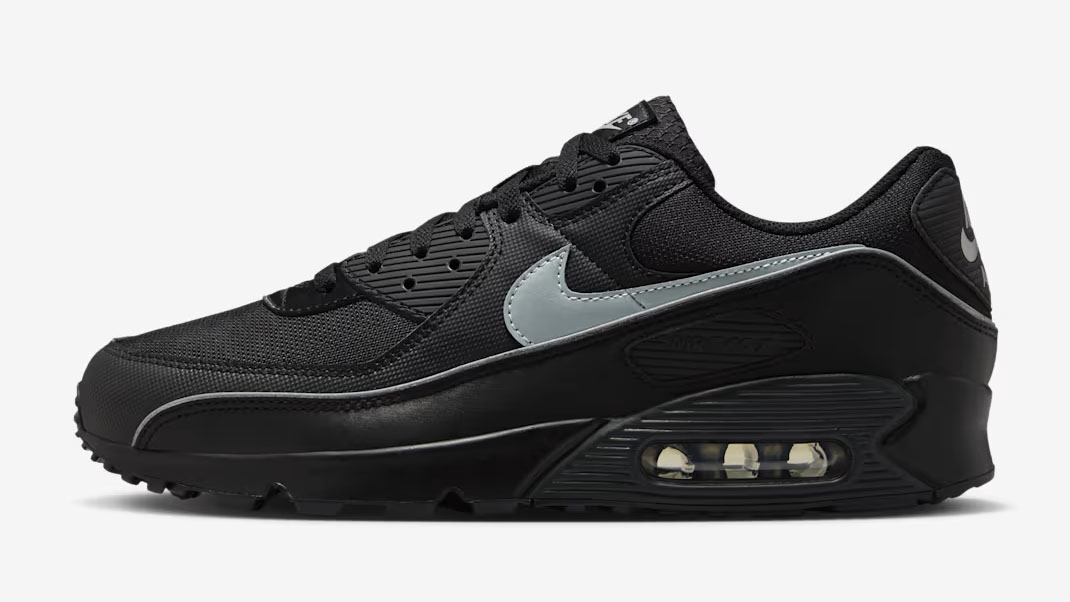 Nike Air Max 90 Reflective Black Silver Mens Shoes HV4517-002