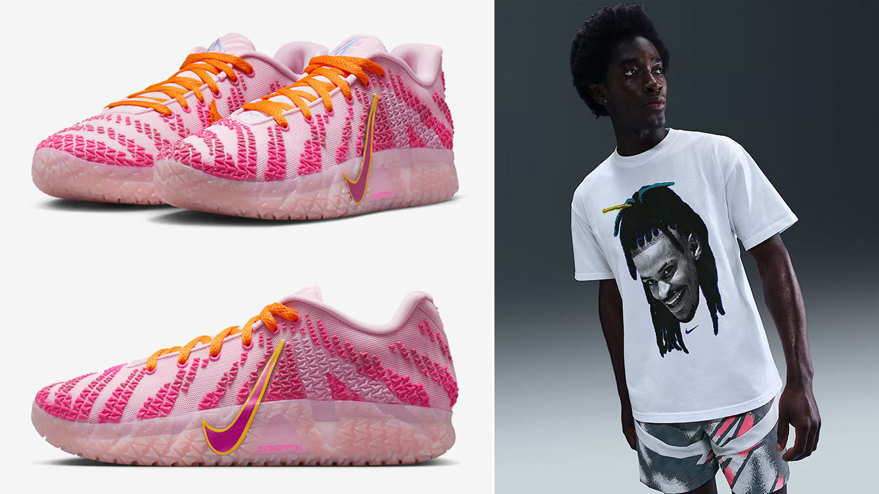 Nike Ja 3 Jelly Bean Shoes and Shirt Outfit