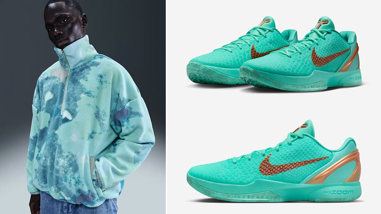 Nike Kobe 6 Protro Jalen Brunson Statue of Liberty Shies x Nike Basketball Jacket Outfit