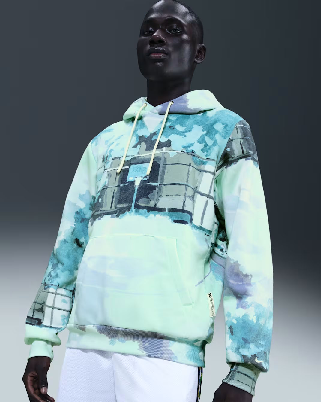 Nike Standard Issue Therma Fit Mens Sherpa Basketball Hoodie Dusty Cactus 1