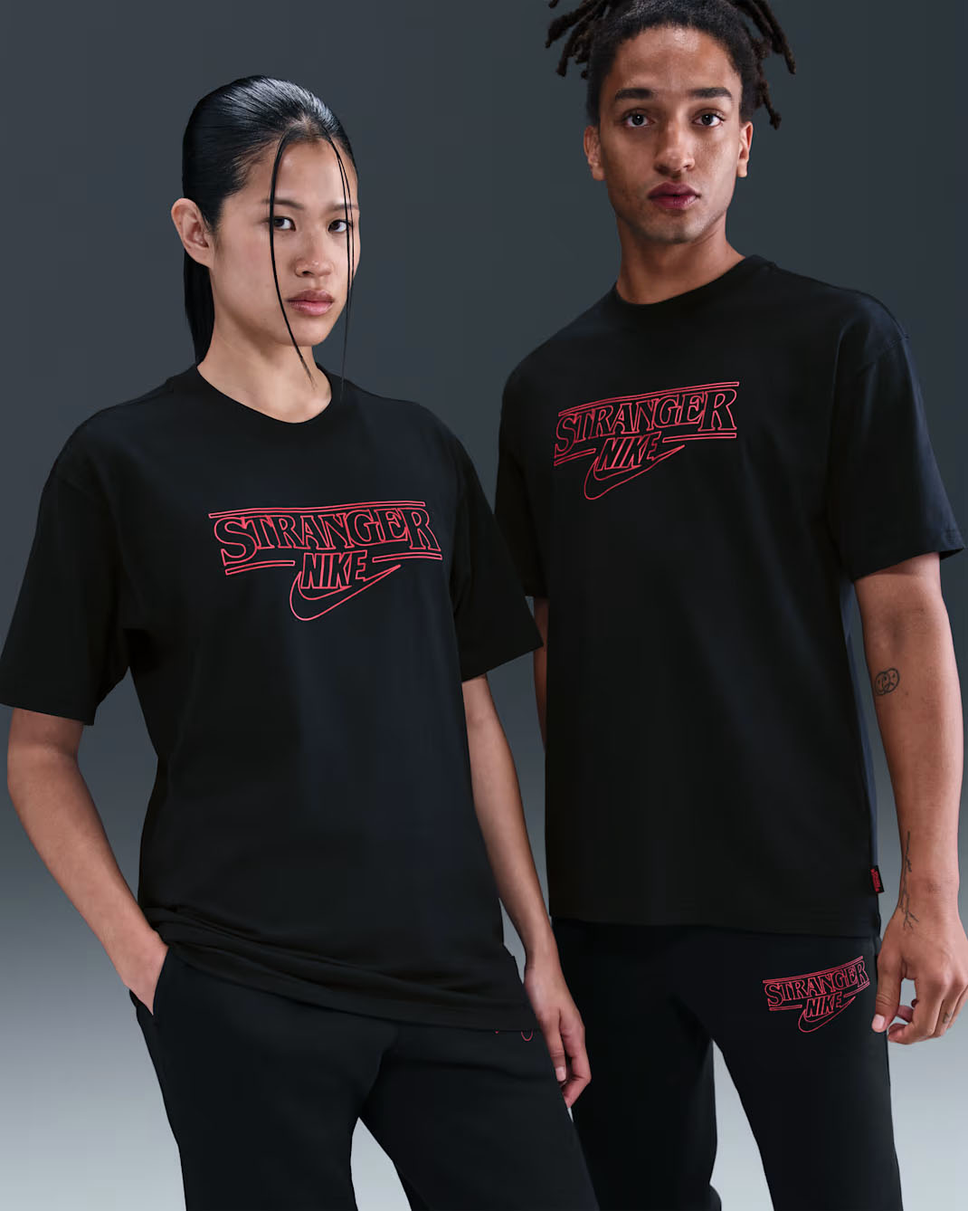 Nike Stranger Things T Shirt Black