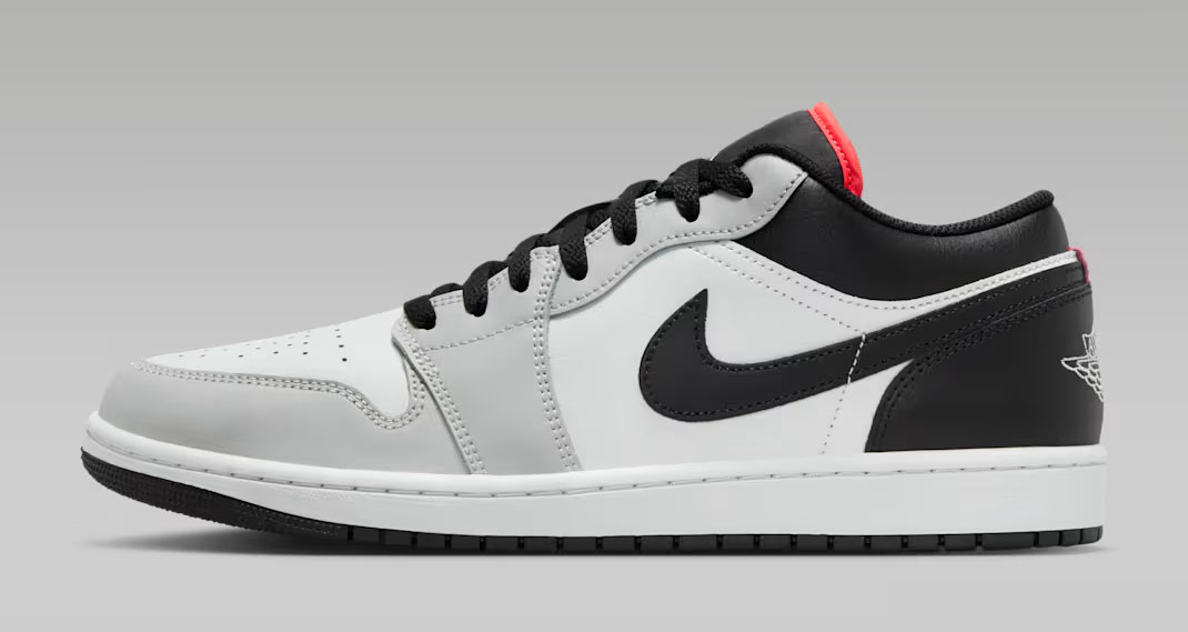 Air Jordan 1 Low Neutral Grey Summit White Infrared 23 Black Mens Sneakers 2