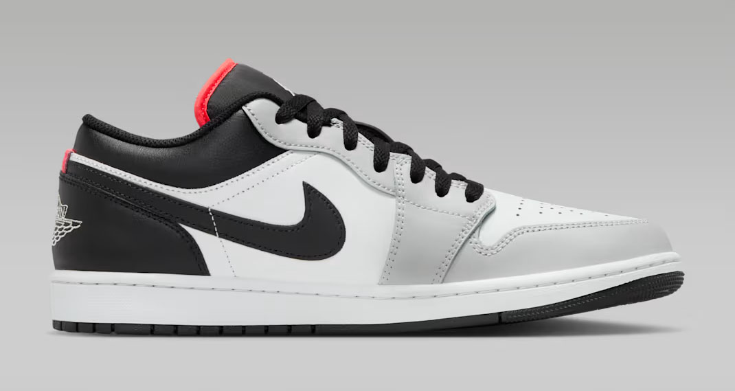 Air Jordan 1 Low Neutral Grey Summit White Infrared 23 Black Mens Sneakers 3