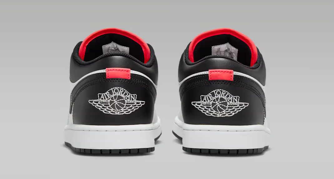 Air Jordan 1 Low Neutral Grey Summit White Infrared 23 Black Mens Sneakers 5