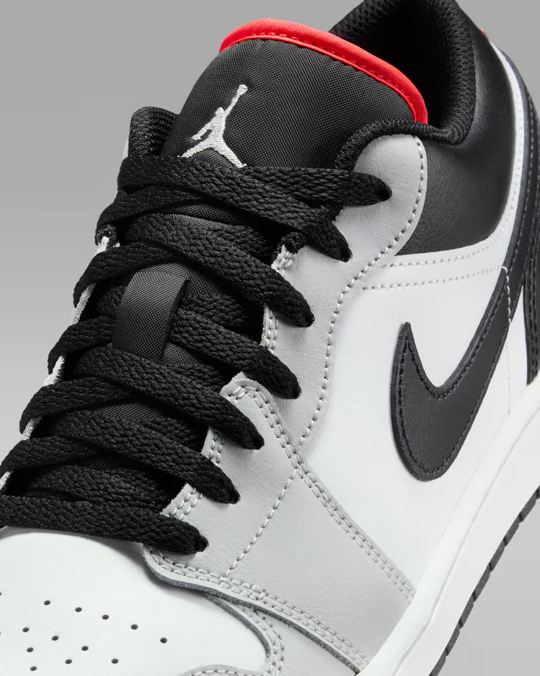 Air Jordan 1 Low Neutral Grey Summit White Infrared 23 Black Mens Sneakers 7