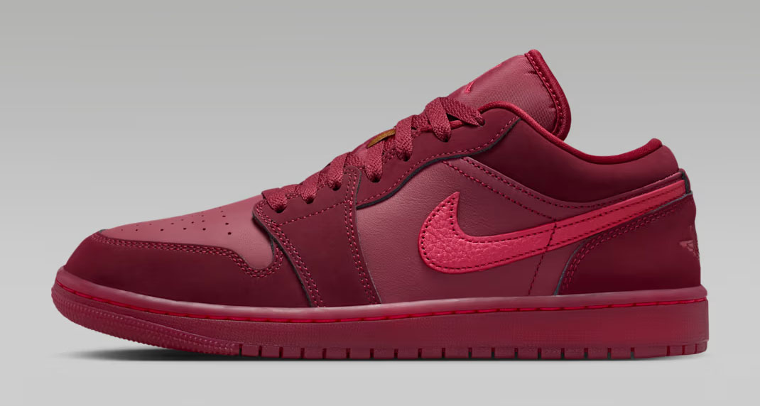Air Jordan 1 Low SE Valentines Day 2026 Team Red Sierra Red Womens Sneakers 2