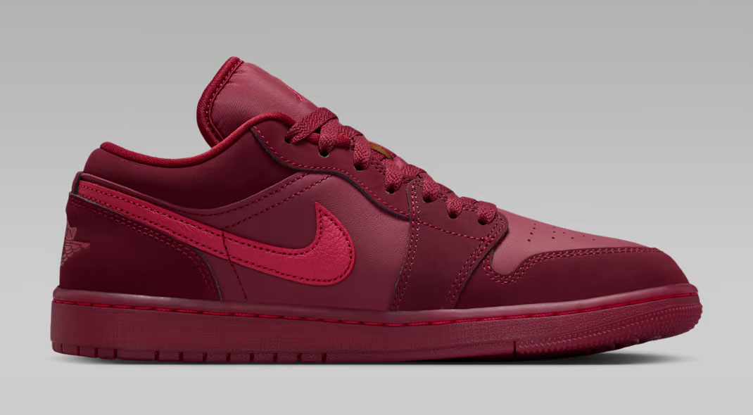 Air Jordan 1 Low SE Valentines Day 2026 Team Red Sierra Red Womens Sneakers 3