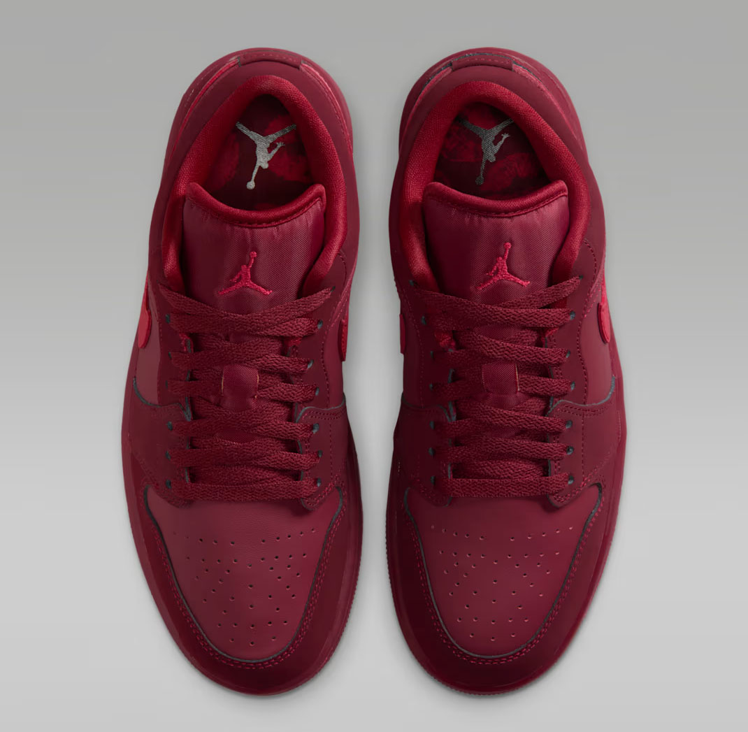 Air Jordan 1 Low SE Valentines Day 2026 Team Red Sierra Red Womens Sneakers 4