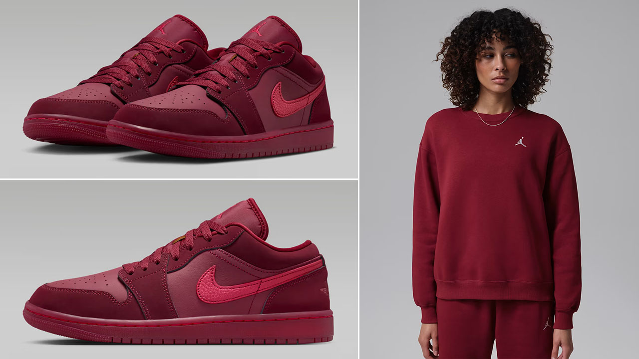 Air Jordan 1 Low SE Valentines Day 2026 Team Red Womens Sneakers Outfits