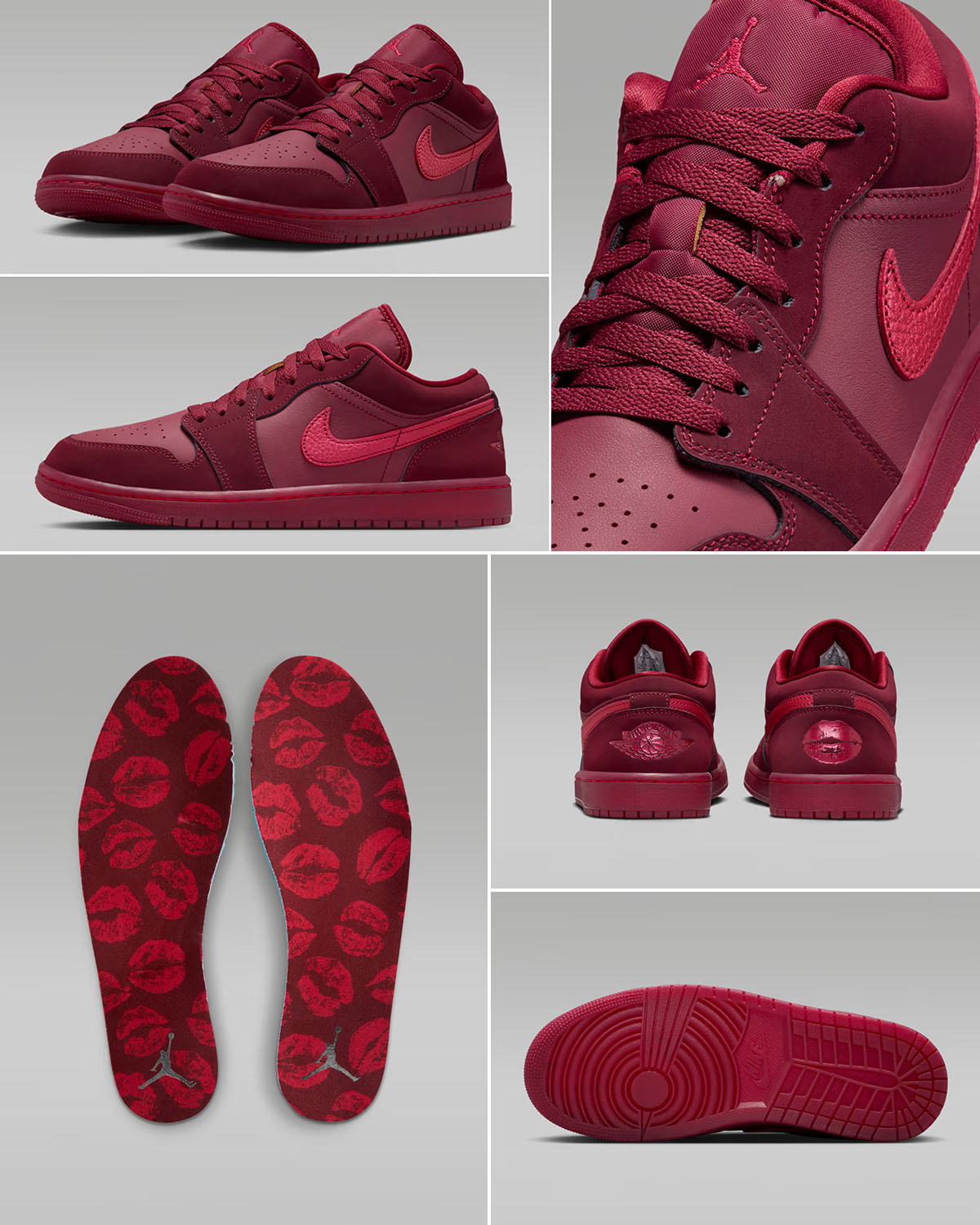 Air Jordan 1 Low Valentines Day 2026 Team Red Sneakers