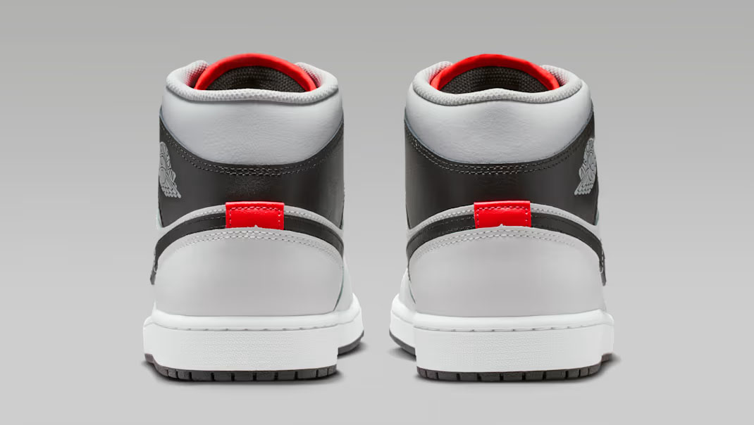 Air Jordan 1 Mid Summit White Infrared 23 Black Mens Sneakers 5
