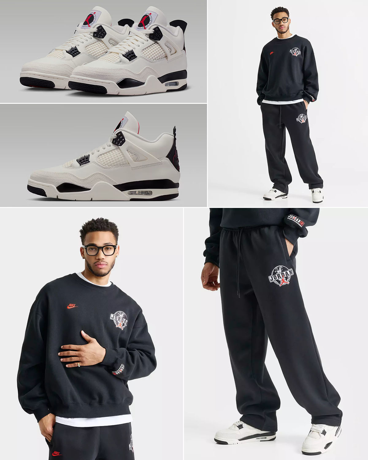 Air Jordan 4 Flight Club 2026 Mens Sweatshirt Pants Outfit