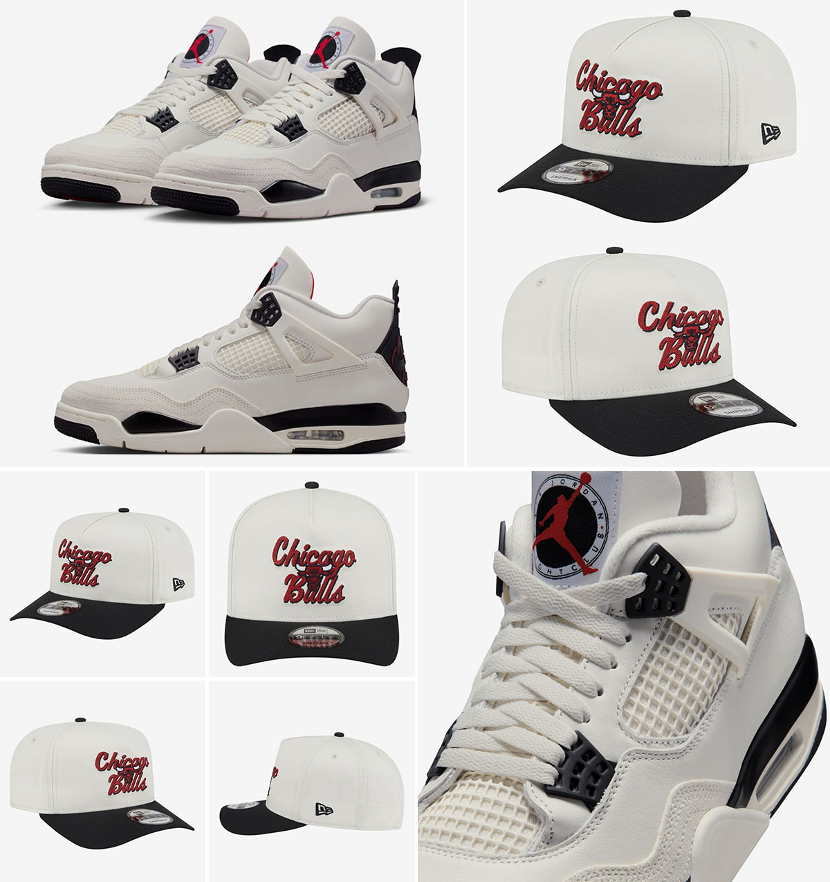 Air Jordan 4 Flight Club New Era Bulls Hat Snapback Cap