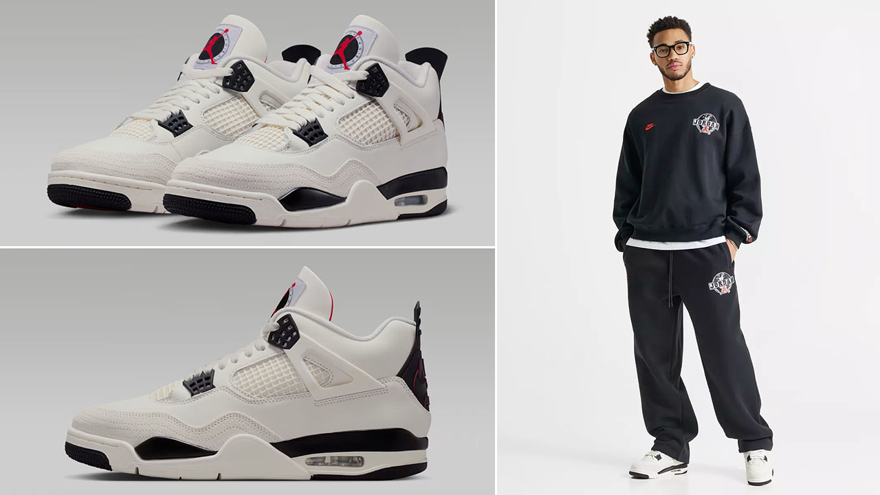 Air Jordan 4 Flight Club Sweatshirt Pants Outfit